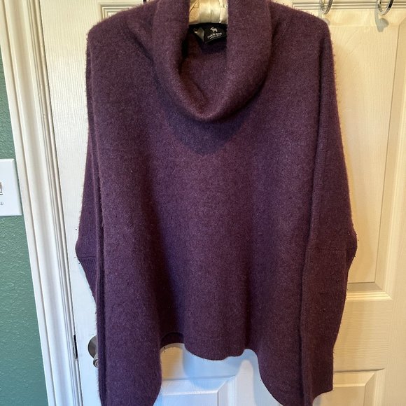 Purple Black Goat Cashmere Sweater XL - Picture 1 of 3